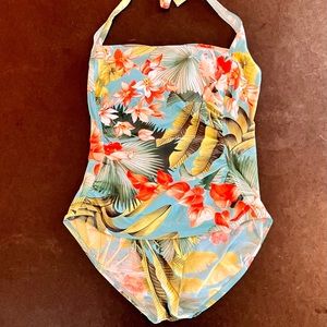 Tommy Bahama swim halter style bandeau one piece. Size 12.